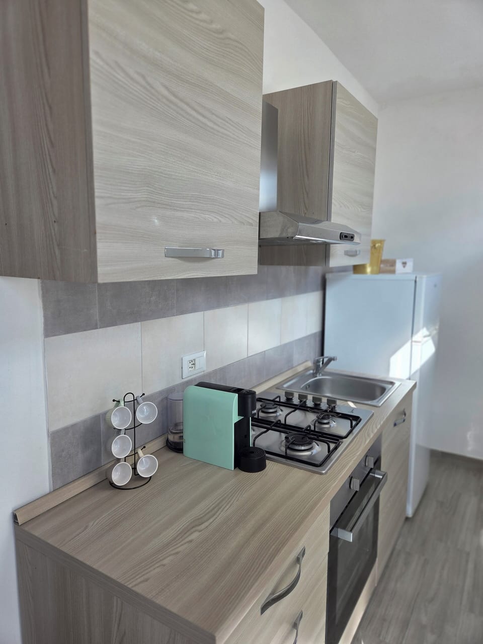 Comfort Triple Room, 1 Bedroom, Terrace, Sea View | Private kitchenette | Espresso maker, electric kettle