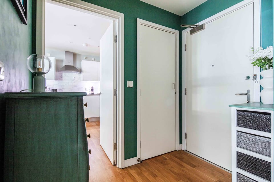 The hallway and entrance area