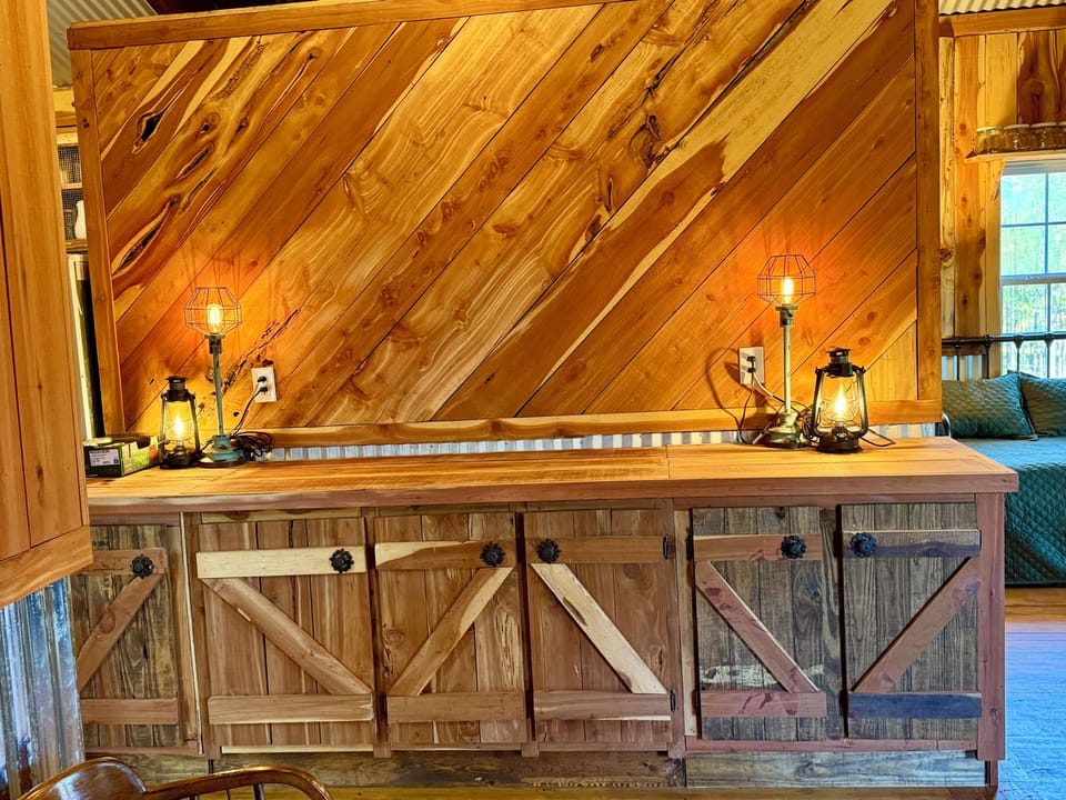 Custom made buffet table