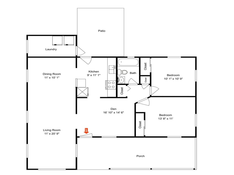The Turtle House Floor Plan