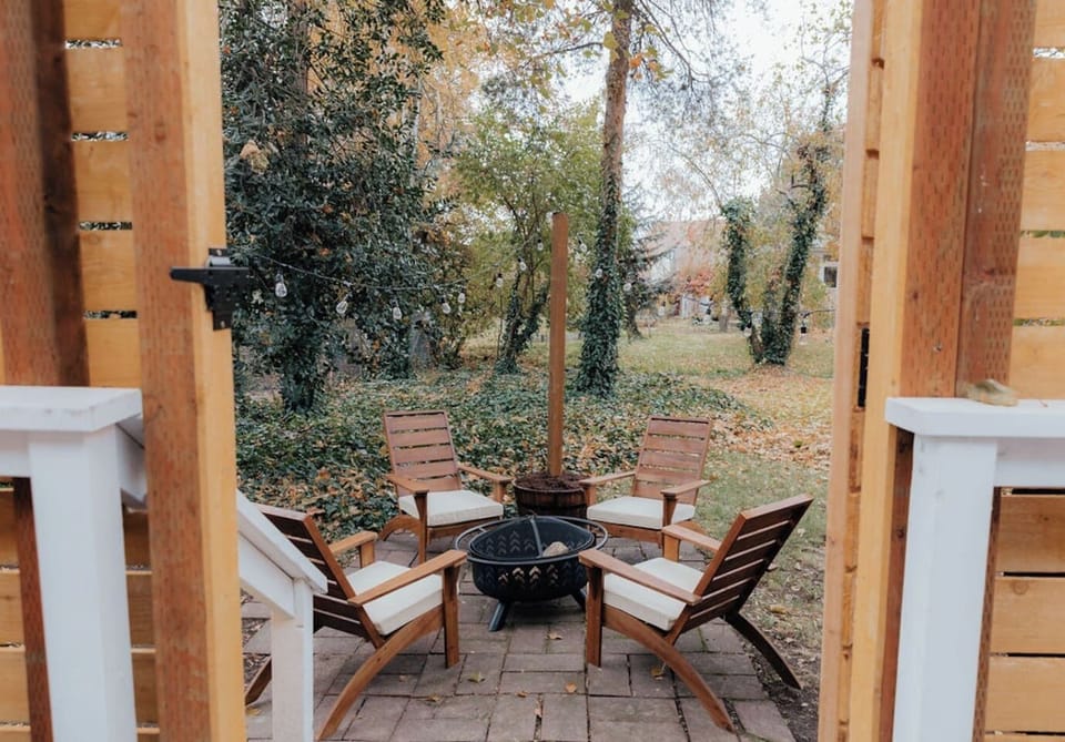 Gather around the fire pit for relaxing moments.
