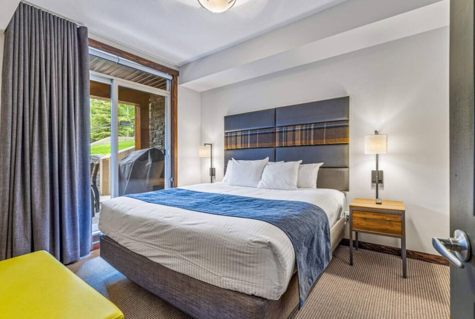 King bed in the bedroom.