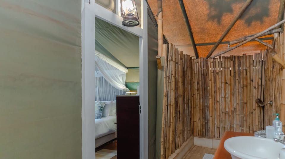 Safari Tent | Bathroom | Shower, towels, toilet paper