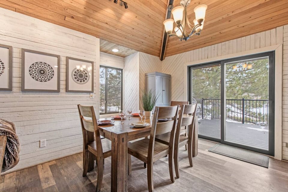 kitchen table open to the large great room, family room and kitchen