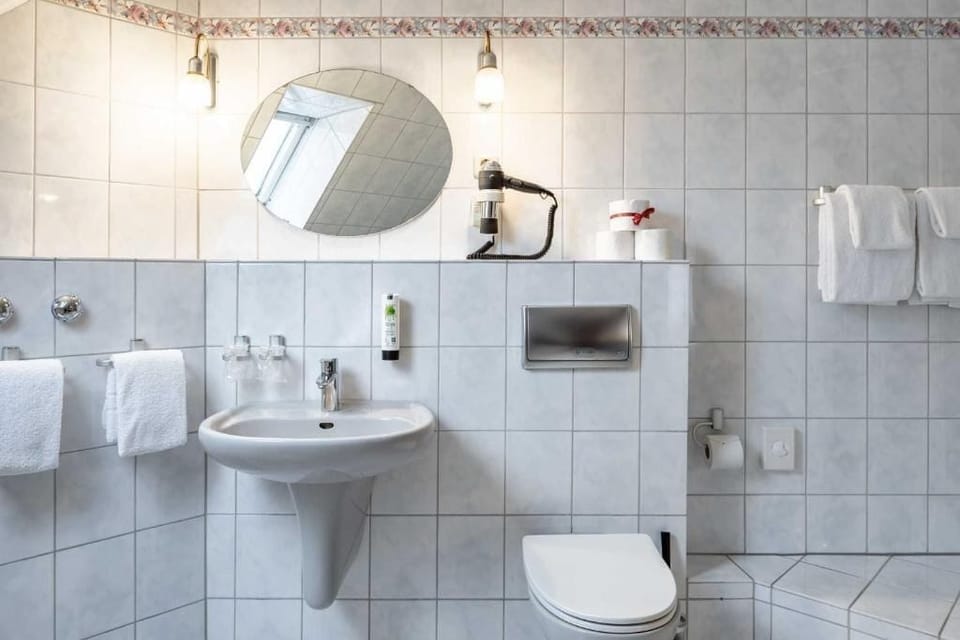 Business Single Room | Bathroom | Shower, hair dryer, towels