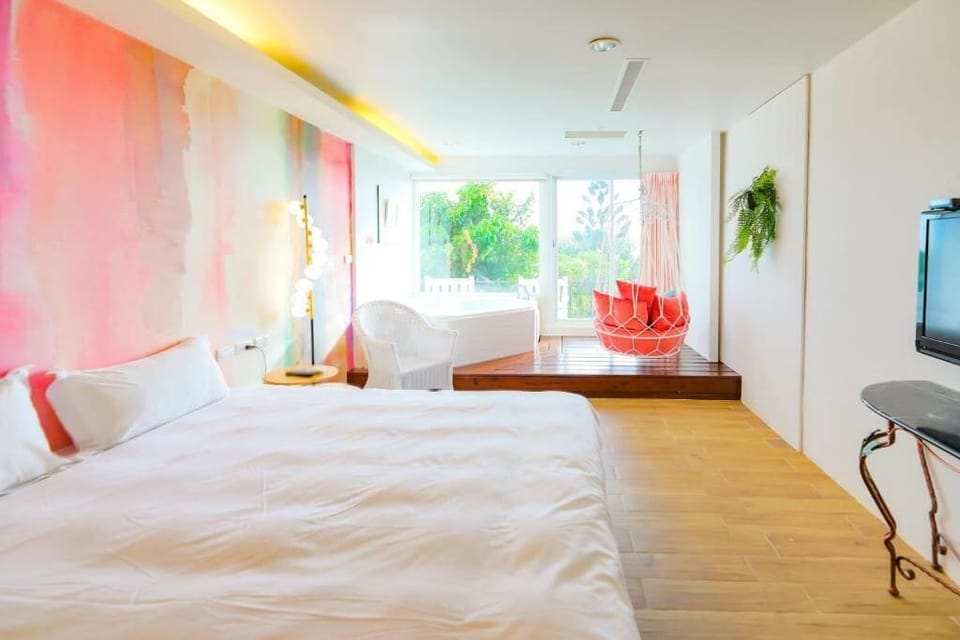 Romantic Double Room, Balcony, Lake View | Blackout drapes, free WiFi