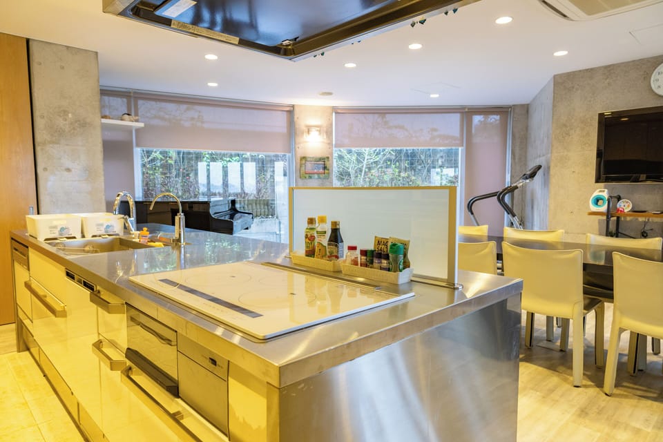 Luxury Villa | Private kitchen | Full-size fridge, microwave, oven, stovetop