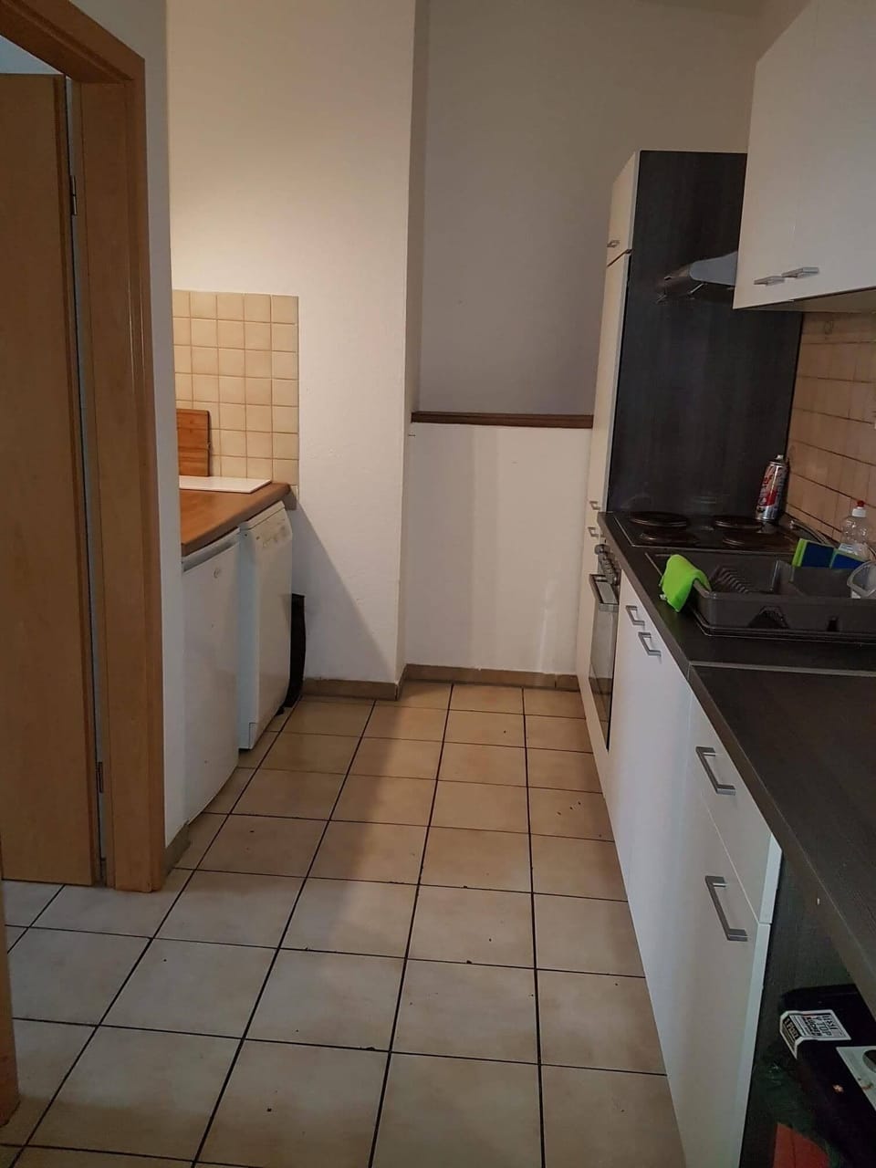 Basic Apartment, 2 Bedrooms, Courtyard Area | Private kitchen | Fridge