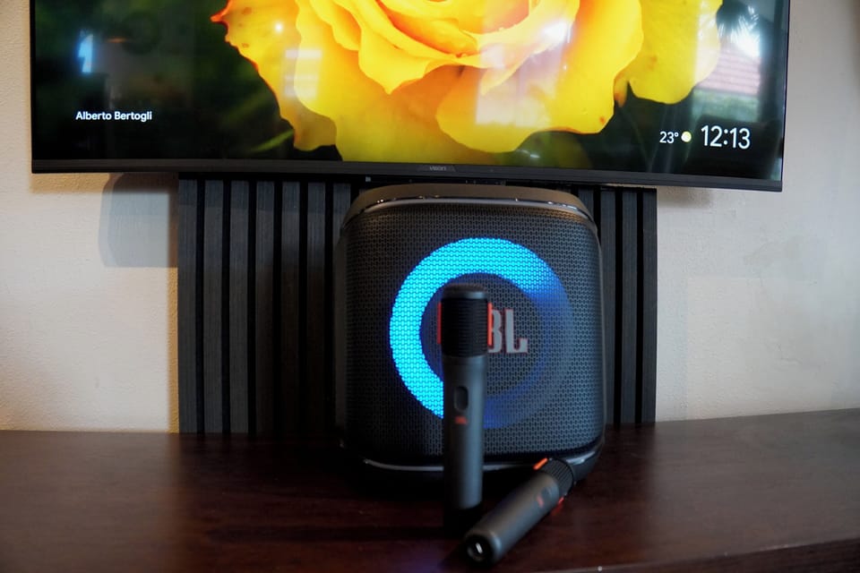 A Bluetooth Speaker with 2 Mic Karaoke makes for a fun evening of sing song.