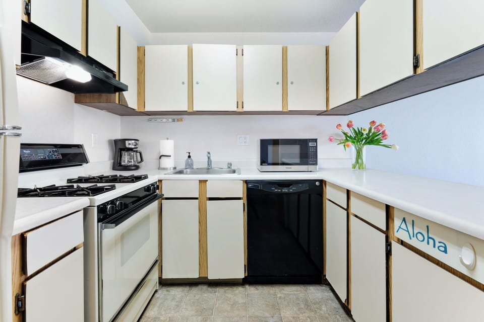 Well-appointed kitchen.