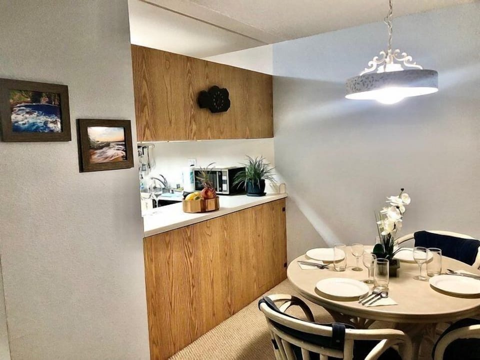 Quaint dining area.