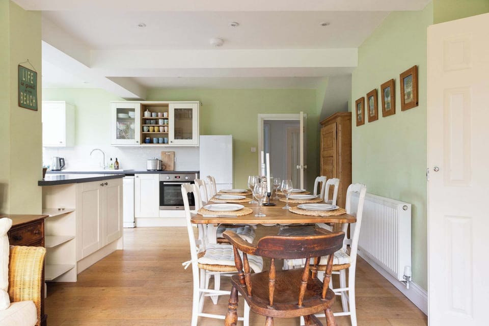 Large table seating everyone comfortably