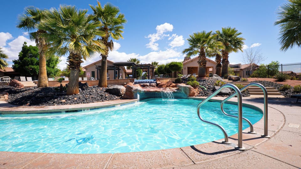 Upper Pool Slide & Hot Tub