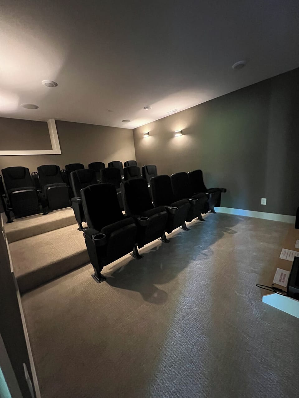 Theater room.