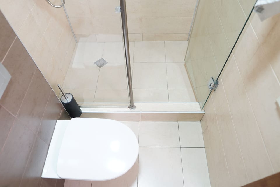 Classic Twin Room | Bathroom | Shower, free toiletries, hair dryer, towels