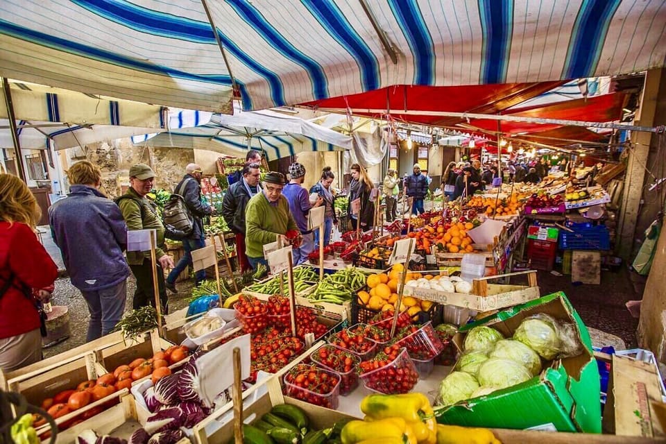 The colors of the Market with its fresh fruit just a few steps