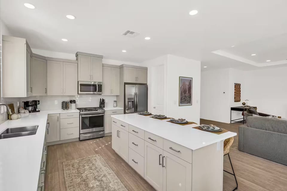 Fully stocked kitchen with everything you need to create your next masterpiece meal.