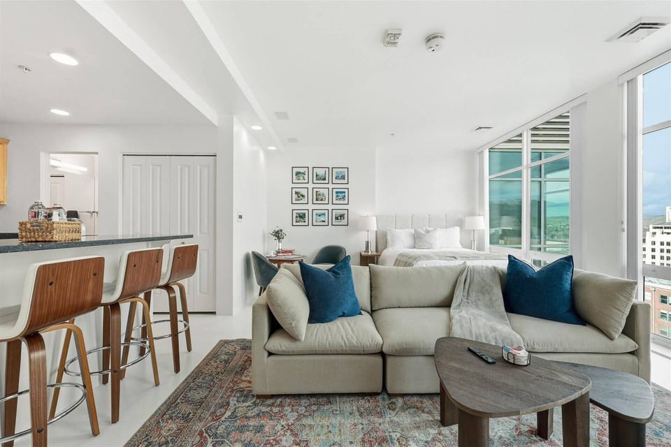 Experience Boise at its finest from this sophisticated, light-filled studio condo just steps from the iconic Idaho State Capitol.