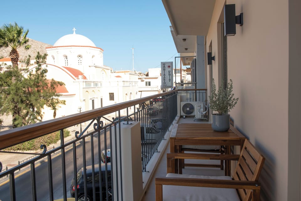 Wake up to postcard-perfect views from the private balcony.