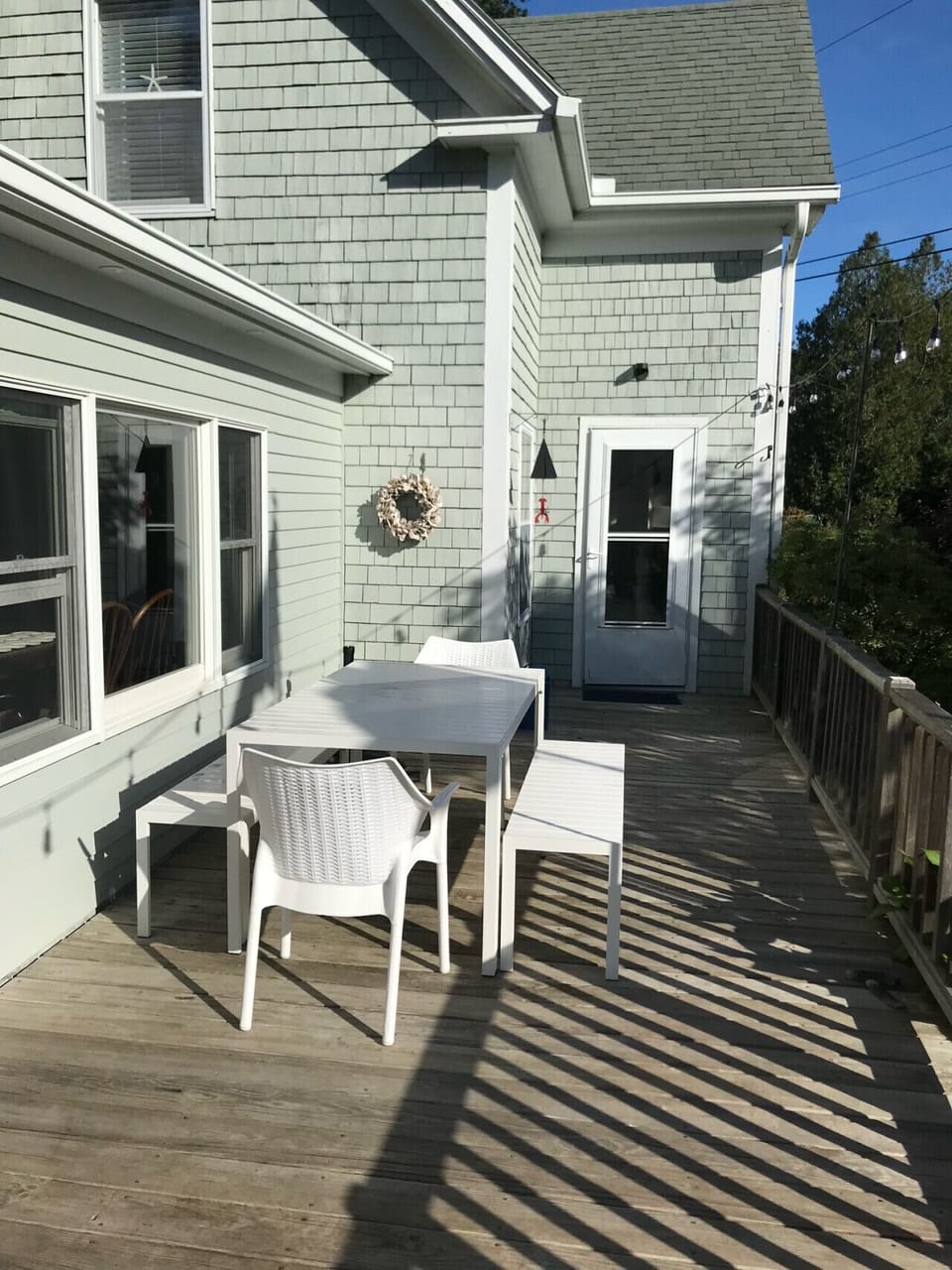 The perfect outdoor spot for a morning cup of coffee