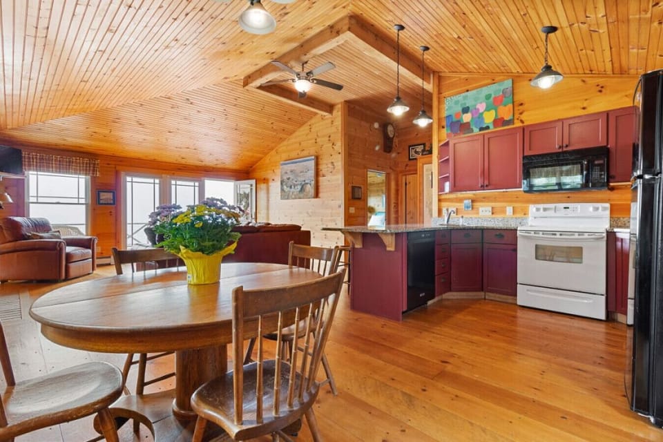 Beautiful open kitchen area with plenty of natural light