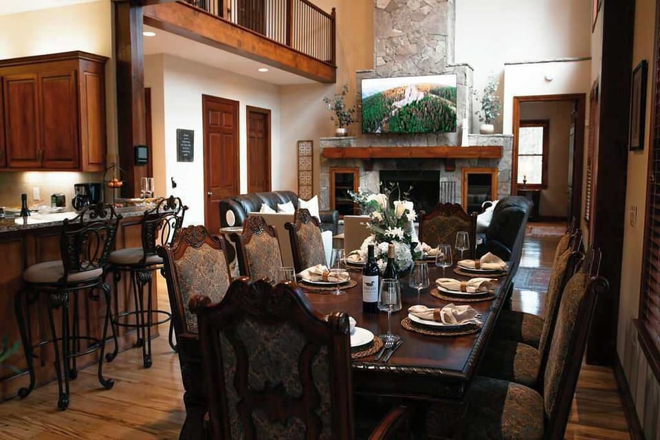 Forget boring dinners! This grand dining setup is where laughter and good food collide. Gather your favorite humans and get ready for a dining experience you won't forget. 