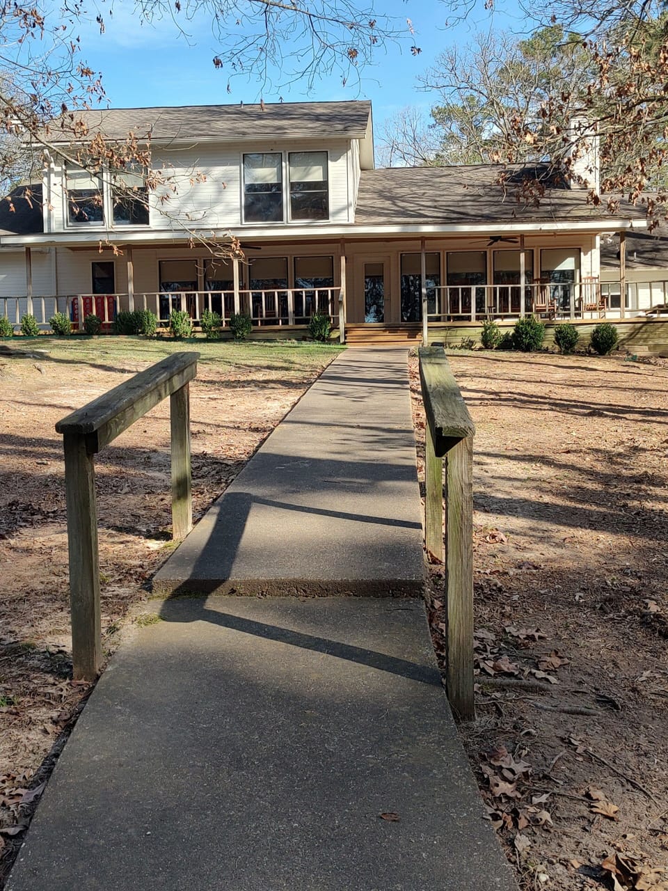 A view of the house from the dock.