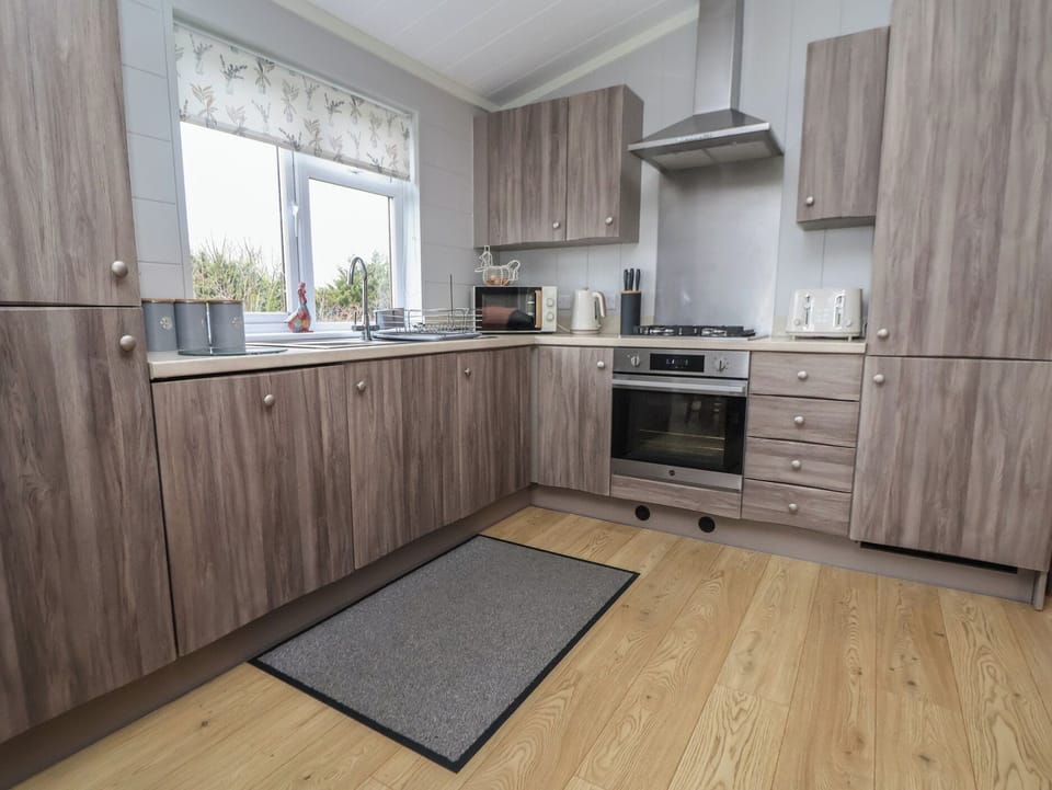 Fridge, microwave, dishwasher, toaster