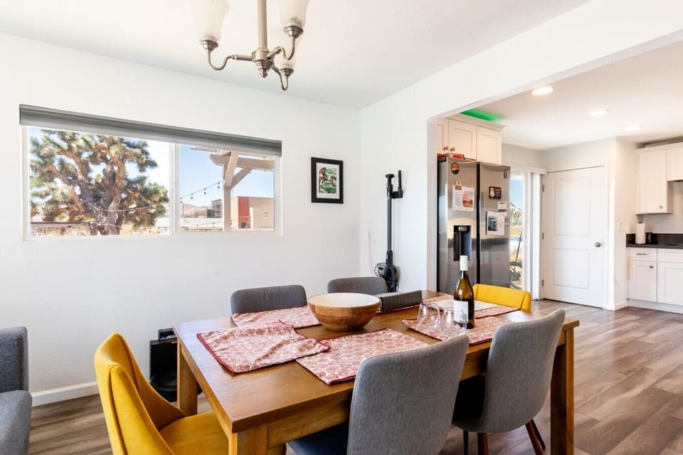 Dining Area | Wood Dining Table | Wine & Seating for 6