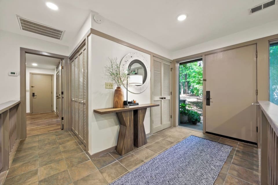 Step into style—our striking foyer sets the tone for an unforgettable stay, where every detail shines.