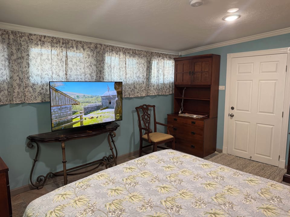 Master bedroom includes 50" smart TV and WiFi