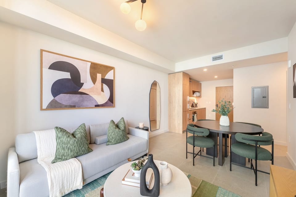 Cozy social lounge with conversation seating