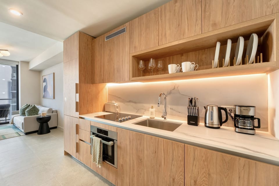 Fully equipped modern kitchen