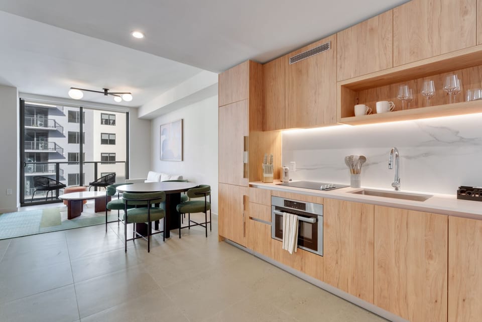 Open Concept light and modern space.