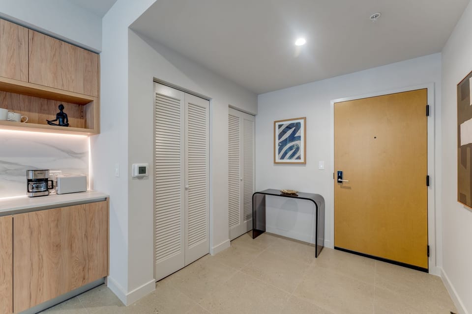 Bright entryway with thoughtful storage