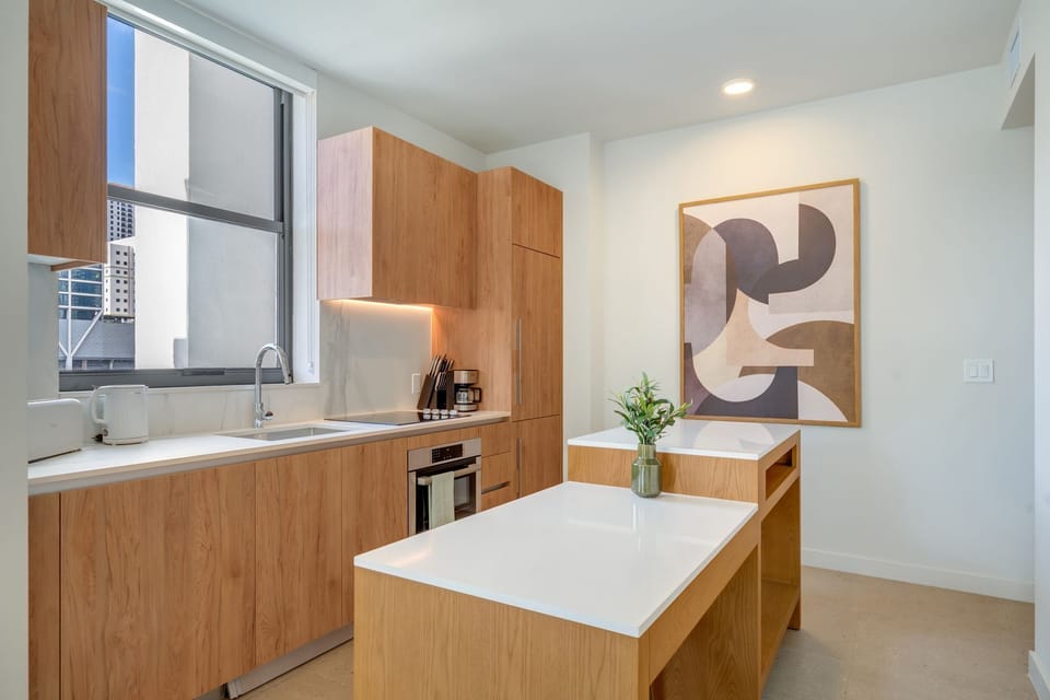 Contemporary kitchen with premium appliances