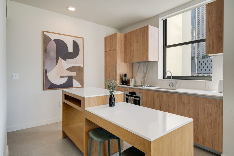 Open kitchen layout perfect for entertaining.