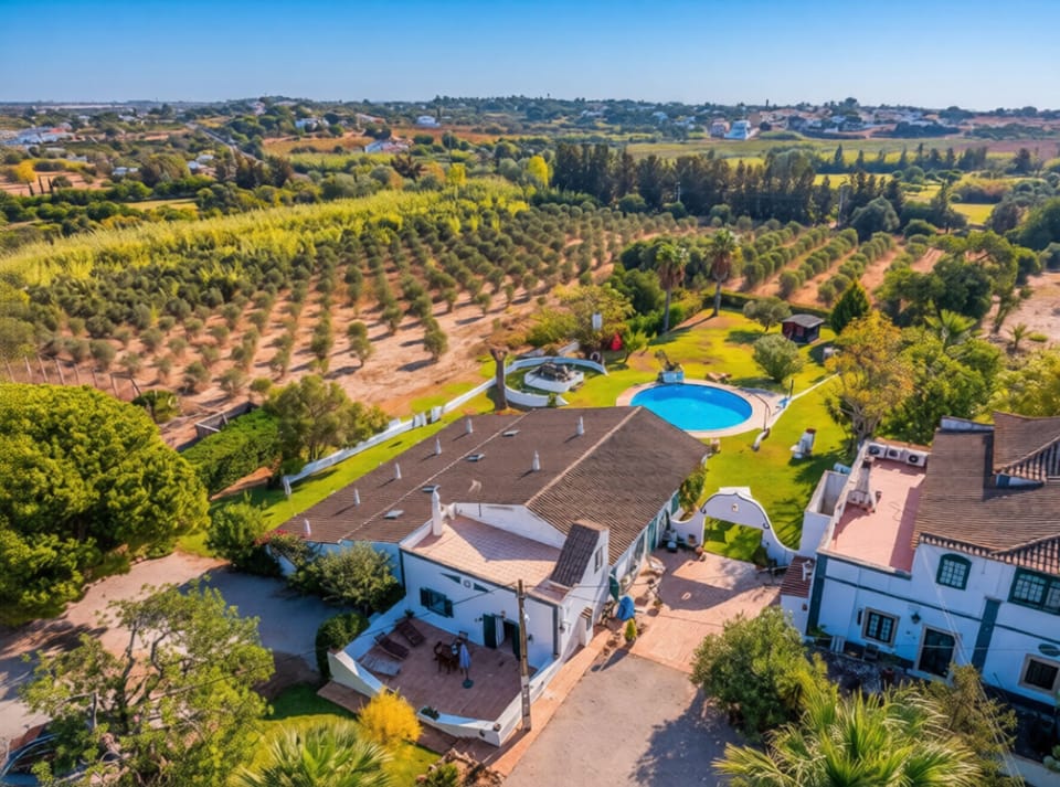 Aerial view of property