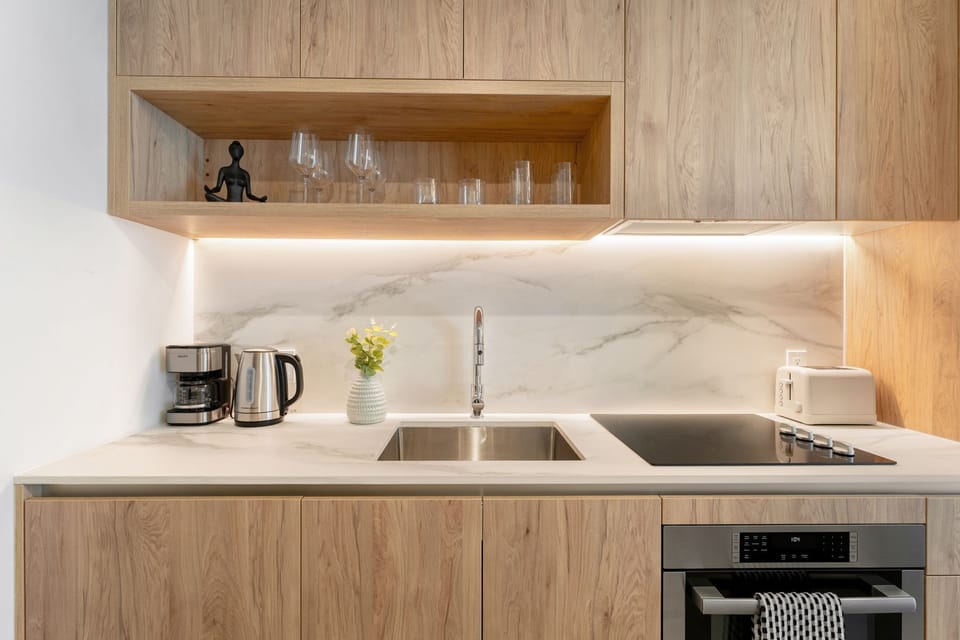 Modern kitchen with premium appliances