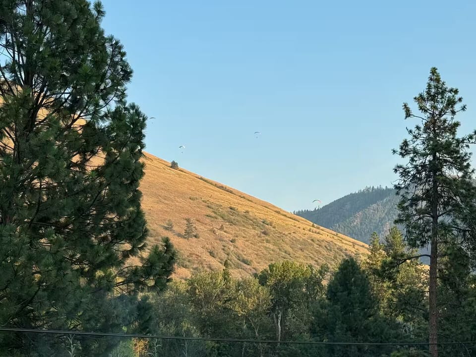 While close to town, you are nestled in the mountains