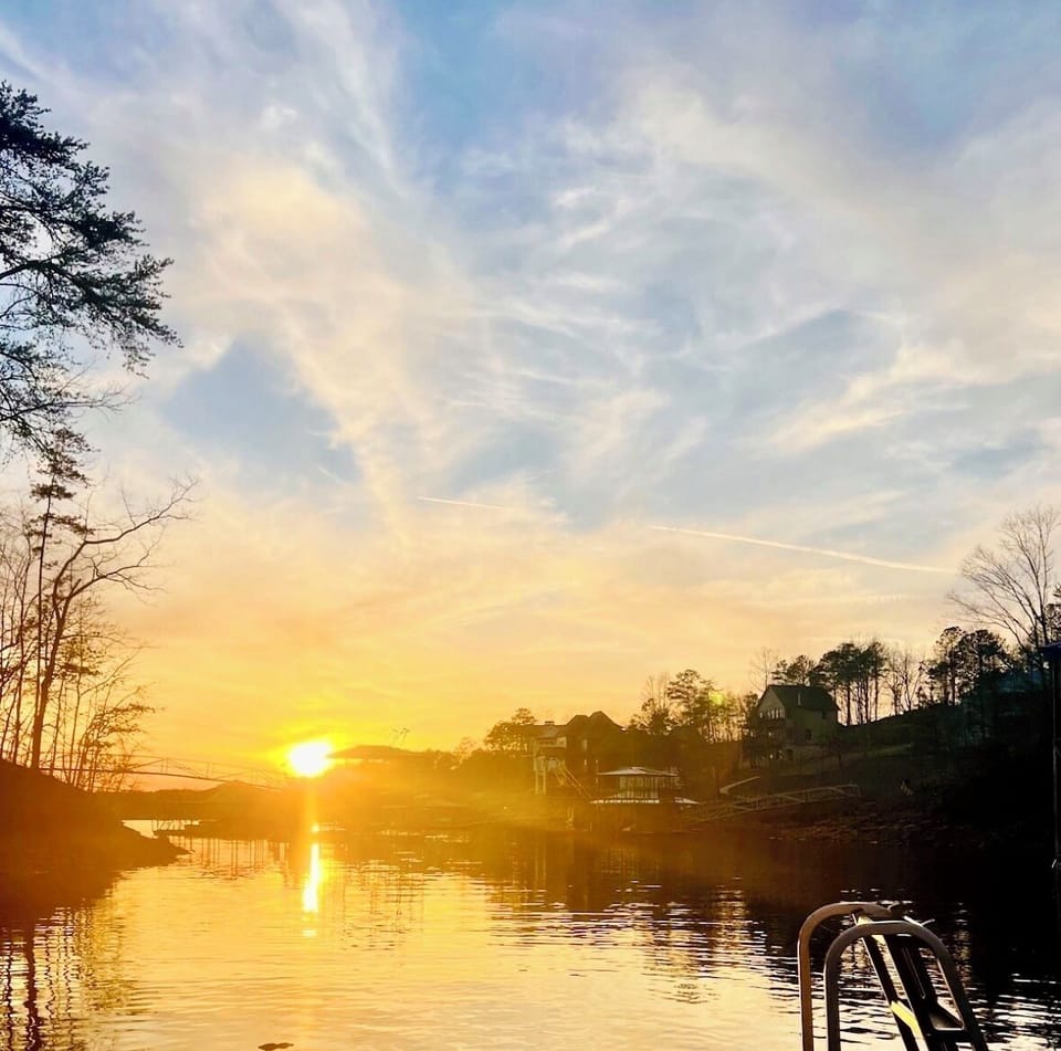 Sunset view from the dock