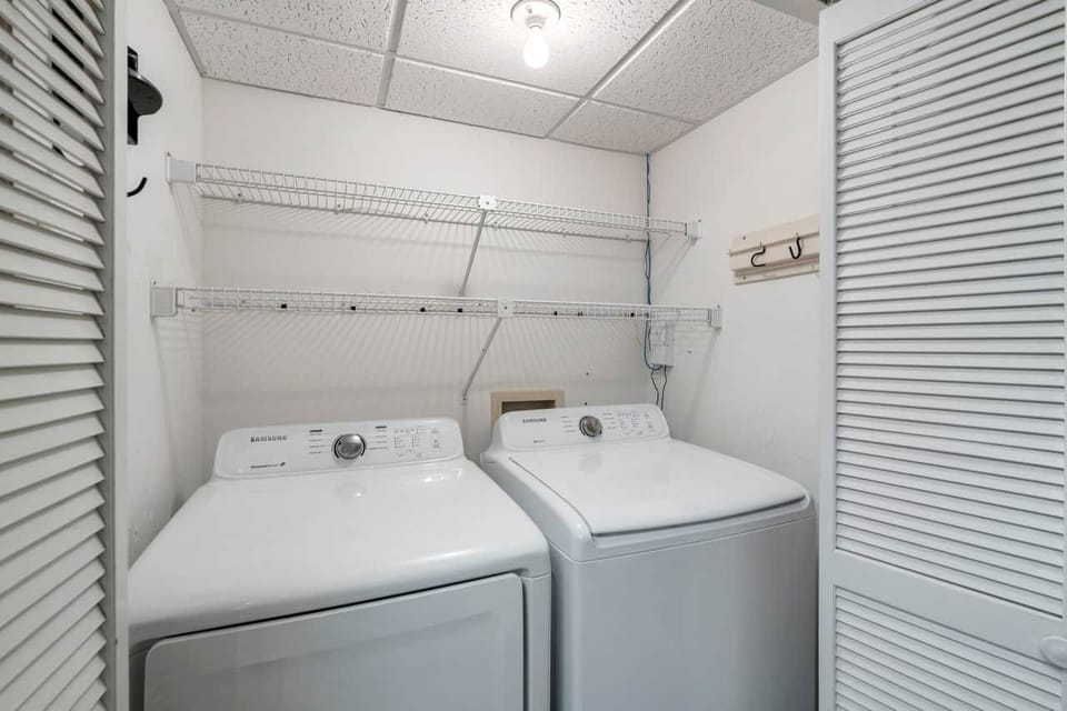 In-unit washer and dryer for your Panama City Beach beach stay