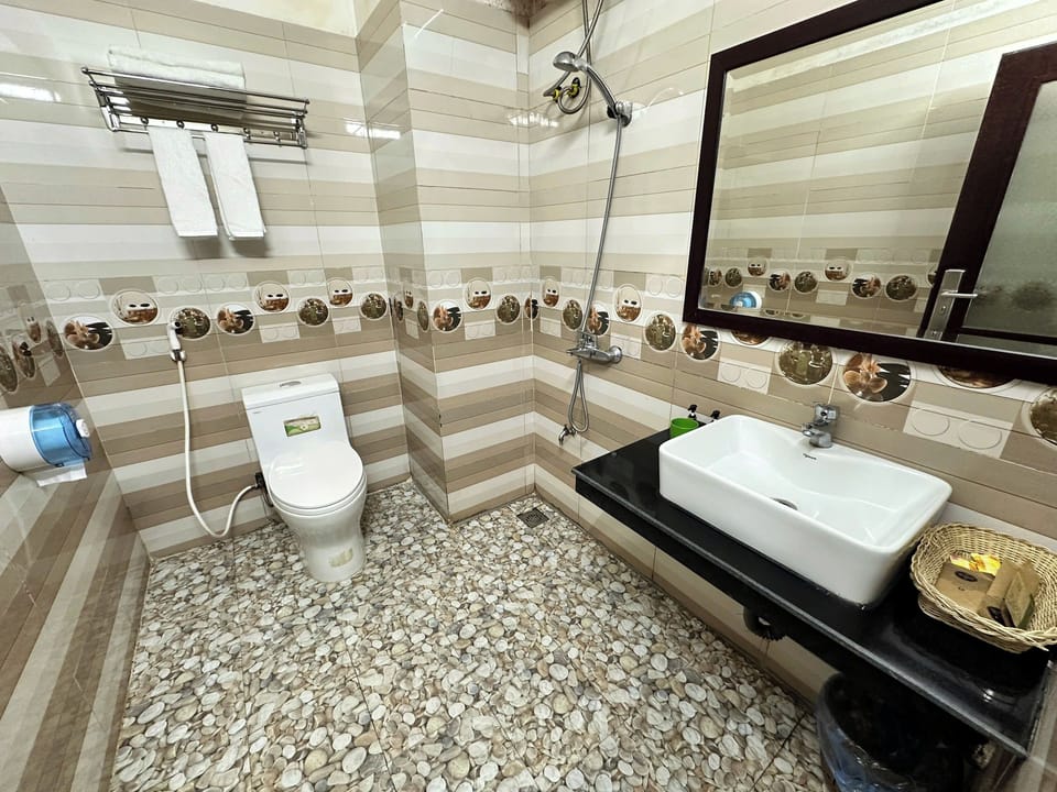 Deluxe Triple Room | Bathroom | Shower, free toiletries, hair dryer, slippers