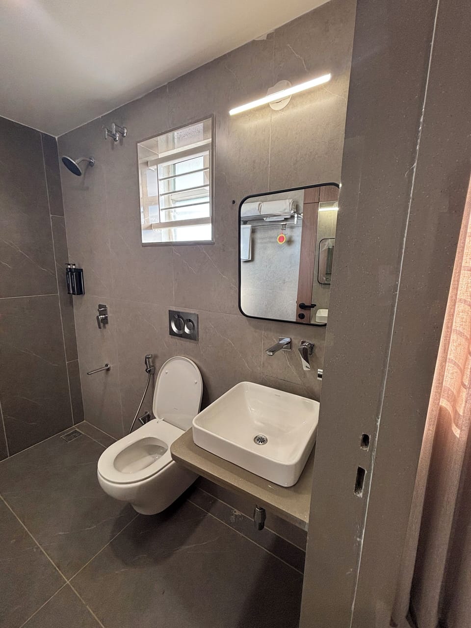 Superior Double Room, Hill View | Bathroom | Shower, hair dryer, towels, soap
