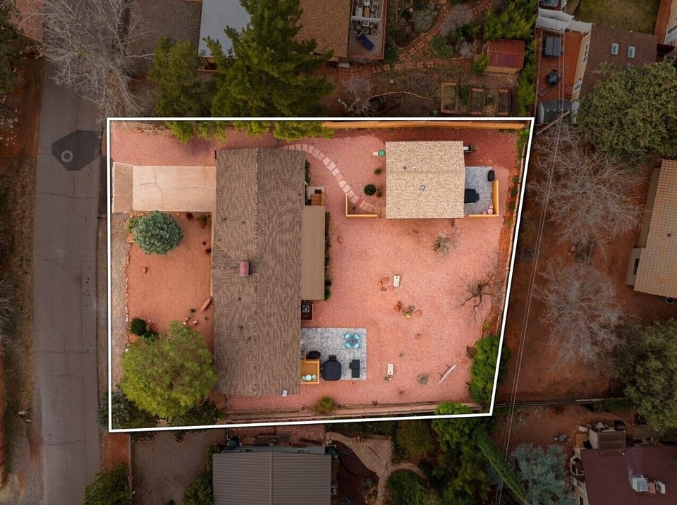 You have access to the casita and your own hot tub and cold plunge. The house may be rented to separate guests, and the backyard is for their use.