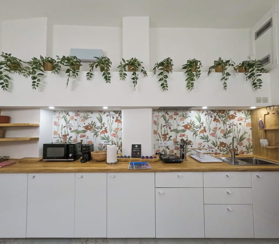 Comfort Apartment, 2 Bedrooms, Non Smoking, Kitchen | Private kitchen | Fridge, microwave, stovetop, espresso maker