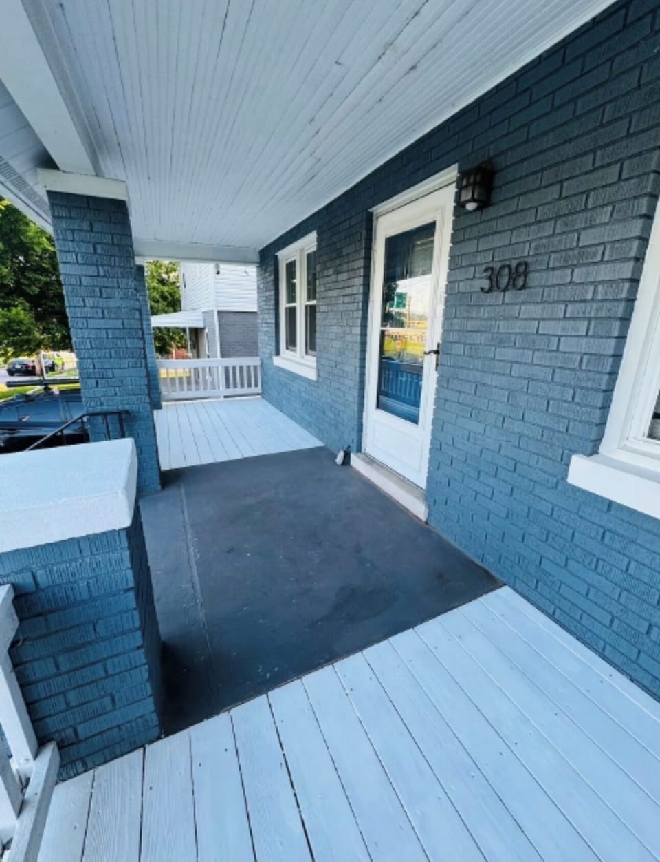 “Quiet mornings start right here with coffee on the porch.”