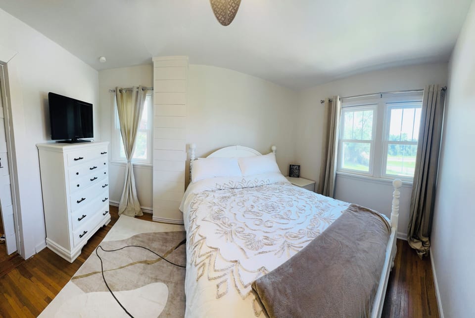“Soft linens and a calm space for deep rest.”