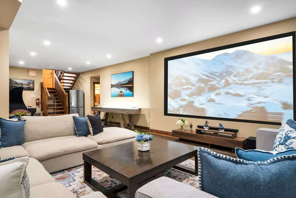 Our 130 inch projector is amazing to watch movies/sports