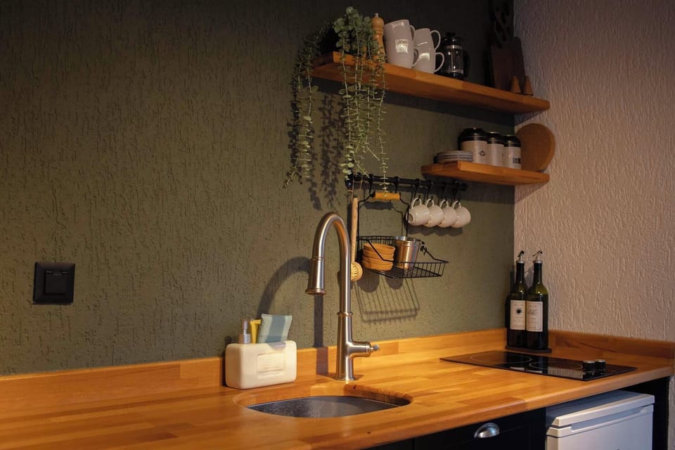 Luxury Bungalow, Private Pool, Garden Area | Private kitchenette | Mini-fridge, stovetop, cookware/dishes/utensils
